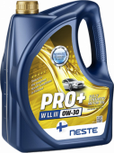 масло NESTE PRO+ W LL-III 0W-30 4л масло NESTE PRO+ W LL-III 0W-30 4л